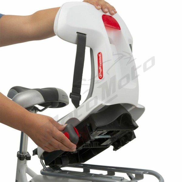 POLISPORT Guppy Junior Rear Child Bike Seat Carrier Mounting - Light Gray/Dark Gray