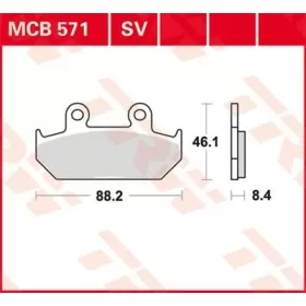 TRW All Round Sintered Metal Brake Pads Honda CBR / NX / RS / VFR / VT 125-1000cc 86-95