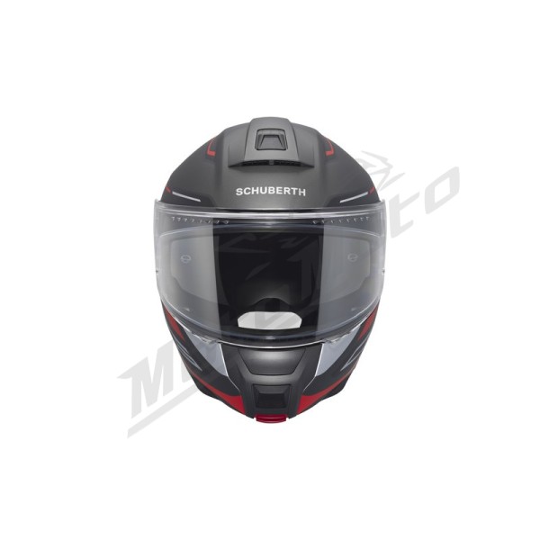 Atverčiamas šalmas Schuberth C5 Omega Juoda / Raudona
