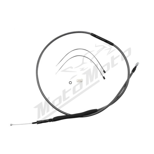 MAGNUM SHIELDING Polished Karbon Fiber Clutch Cable Harley Davidson FLS / FLSTC / FLSTFB / FLSTN / FXSB 1690 15-17 169.5cm