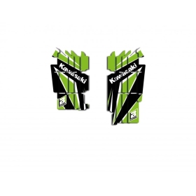 BLACKBIRD Dream Graphic 4 radiatoriaus grotelių lipdukų rinkinys Kawasaki KXF 250 2017-2020