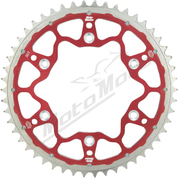 MOTO-MASTER Fusion Dual Rear Sprocket Red 520Suzuki DR / DR-Z / RM / RM-Z 125-450 81-26