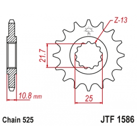 Priekinė žvaigždutė JTF1586RB