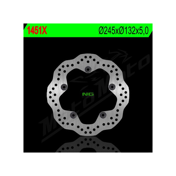 NG BRAKES Rear Wave Fixed Brake Disc 245mm Yamaha MT / Tracer / XSR 700-900cc 13-25