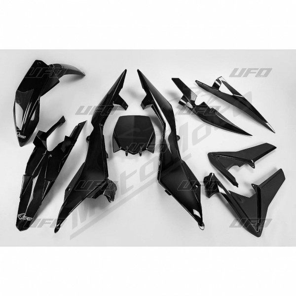UFO Plastic kit black Husqvarna TC 499 11-13