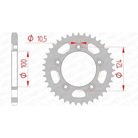 AFAM Steel Standard Rear Sprocket 525 36-39 teeth DUCATI 749-999cc 03-07