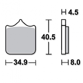 BRAKE PADS FERODO FDB2255ST / MCB829 ROUTE