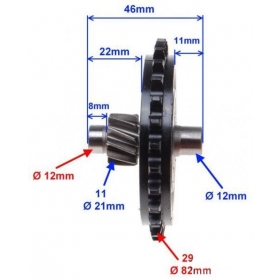 Primary drive gear CHINESE SCOOTER 29 Teeth 