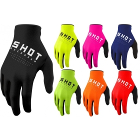 Shot Raw Kids Motocross Gloves