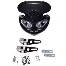 SALE! Universal headlight 255MM CARBON