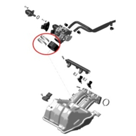 Sno-X Intake adaptor Ski-Doo / Lynx 600 11-14