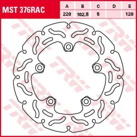 TRW Galinis fiksuotas stabdžių diskas Aprilia RS / RSV 125-1000 92-11