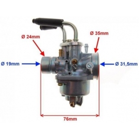 Karbiuratorius 13mm YAMAHA / MINARELLI (Mech. pariebintojas)