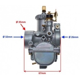 Carburetor 23mm YAMAHA DT 100-150cc 4T