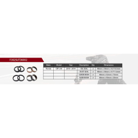 SHOWA Fork Repair Kit Honda CRF 250cc 10-14