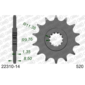 AFAM Steel Standard Front Sprocket 22310 - 520 14 teeth SUZUKI DL / GSX / GW 250cc 13-21