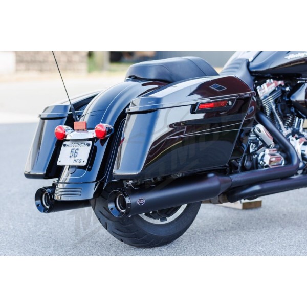 S&S CYCLE 4-1/2" GNX Slip-On Mufflers Harley Davidson FLHR / FLHRC / FLHRCI / FLHRI 1340-1800cc 95-16