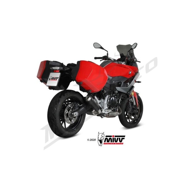 MIVV X-M1 Slip-on - Steel Black/Stainless Steel BMW F 900 XR 20-25