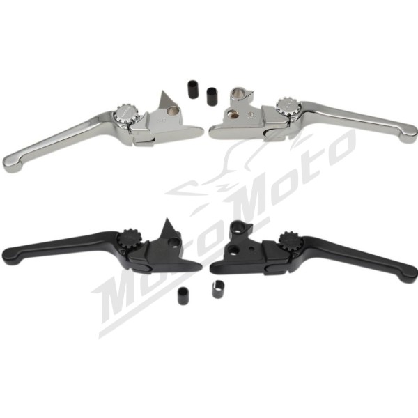 PSR Anthem Adjustable Lever Set for Harley Models Harley Davidson FLDE / FLFB / FLFBS / FLHC / FLS / FLSB / FLSL / FXFB / FXSB / FXST 1690-1923 15-22