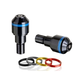 Puig Bar End Aluminum Short with Rings For Handlebar