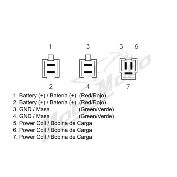 DZE Srovės lygintuvas (12V, 35A) Honda VT 1100 87-03