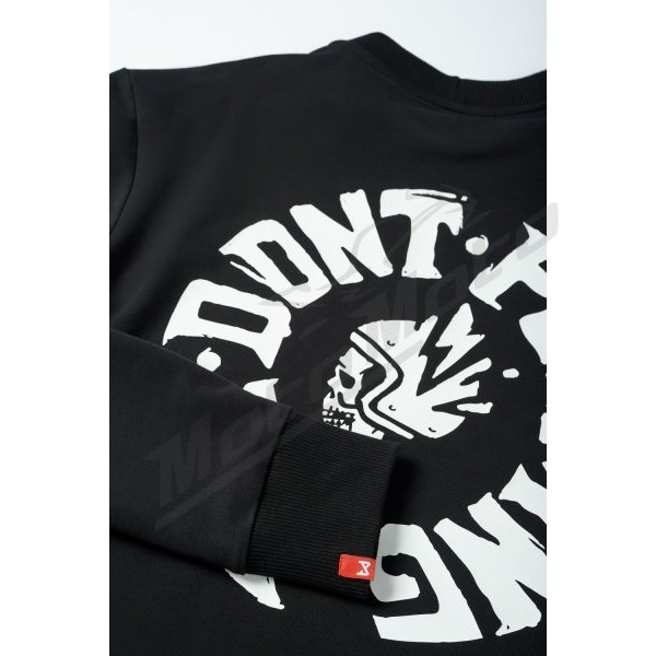 PANDO MOTO TOMMY DON'T DIE BLACK Oversized Long sleeve T-shirt Unisex