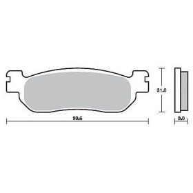  Sbs Brakepads 155HF Ceramic YAMAHA X-MAX