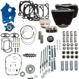 S&S CYCLE 132" OC Power Package Engine Performance Kit Harley Davidson FLDE / FLHR / FLTRX / FXLRS / FXST 1750-1923 17-23