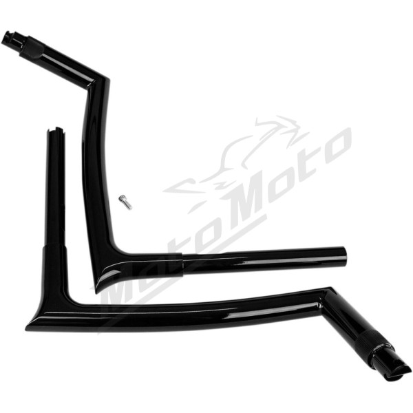 FAT BAGGERS INC. 1-1/4" EZ Install Pointed Top Ape Hanger Handlebar Black 32mm 89cm (30,5cm