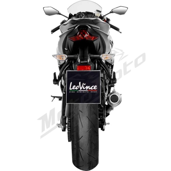 LEOVINCE LV-10 Black Edition Slip-On Muffler KAWASAKI ZX-6R 600-636 11-20