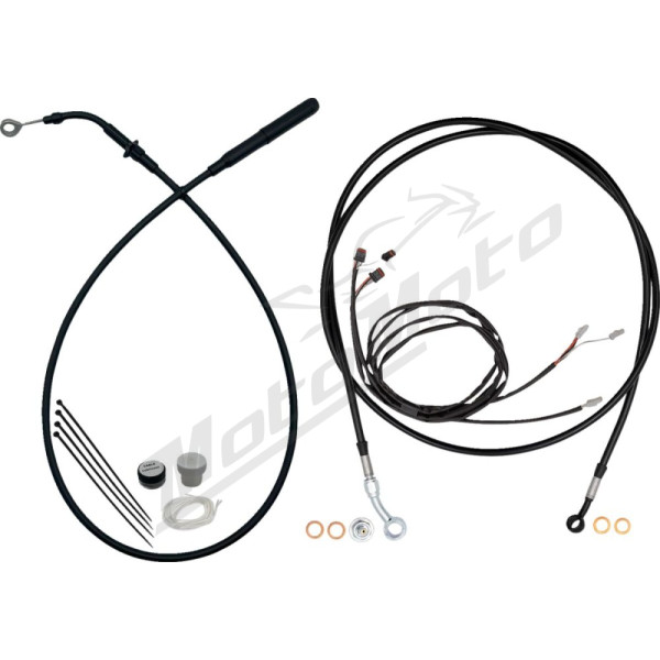 FAT BAGGERS INC. EZ Install Kit Black for handlebars 28-30.5cm high Harley Davidson FLH / FLHTK / FLHX 1750-1923cc 19-24