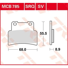 TRW SV Series Sindered Brake Pads Aprilia / Yamaha 125-1200cc 07-24