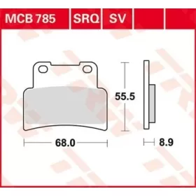 TRW SV Series Sindered Brake Pads Aprilia / Yamaha 125-1200cc 07-24
