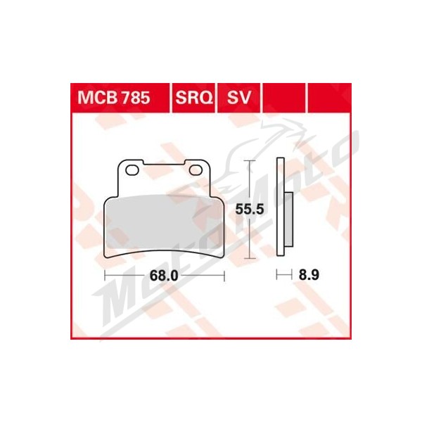 TRW SV Series Sindered Brake Pads Aprilia / Yamaha 125-1200cc 07-24