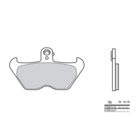 BREMBO Street Sintered stabdžių trinkelės BMW K / R 850-1200cc 1994-2005