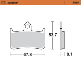 MOTO-MASTER Roadpro Front Brake Pads Honda CB / CBR / NR / NSR / RVF / VFR / VTR 250-1300 88-06 