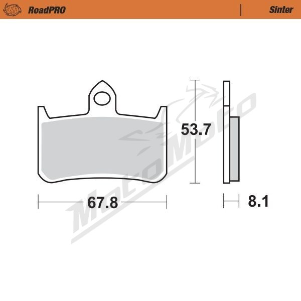 MOTO-MASTER Roadpro Front Brake Pads Honda CB / CBR / NR / NSR / RVF / VFR / VTR 250-1300 88-06 