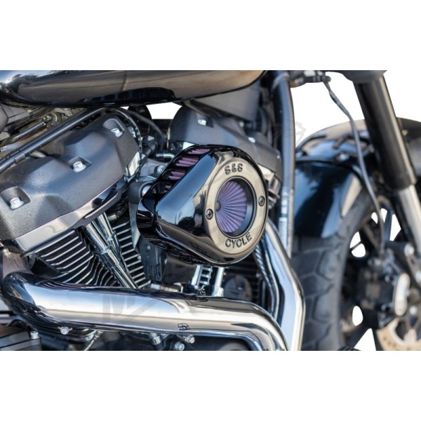 S&S CYCLE Air Stinger Stealth Air Cleaner Kit Harley Davidson FLDE / FLFB / FLFBS 1750-1923cc 17-25
