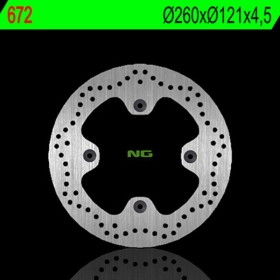 NG BRAKES 672 fiksuotas stabdžių diskas SUZUKI AN 650 BURGMAN 03