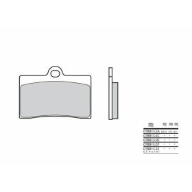 BREMBO Street Sintered Metal Brake pads BETA / BIMOTA / CAGIVA / DUCATI / GILERA / KTM / MOTO GUZZI / TM 125-1100cc 1988-2016