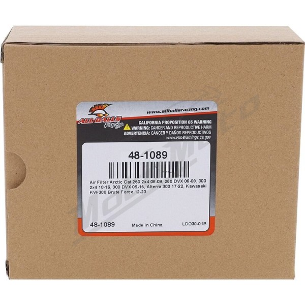 ALL BALLS oro filtras ARCTIC CAT / KAWASAKI 250-300cc 2006-2023