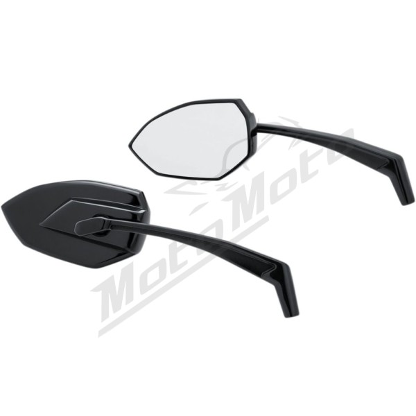 KURYAKYN Phantom Black Universal Mirrors 2pcs