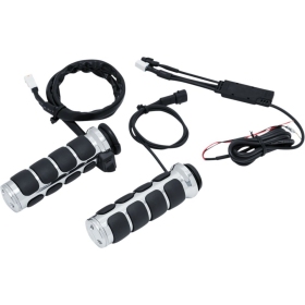 KURYAKYN Heated ISO Grips Ø25.4mm Harley Davidson FLDE / FLHC / FLH / FLHRC / FLHX / RA 975/1923 08-24