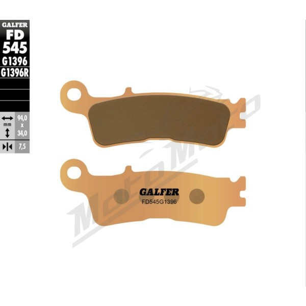 GALFER HH Sintered Brake Pads Fantic / Yamaha 125-450cc 17->
