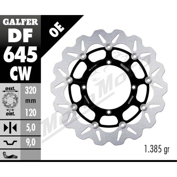 GALFER "Wave®" priekinis stabdžių diskas Husqvarna LT / SM / SMR 450-630cc 99-10