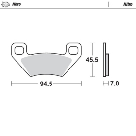 Moto-Master Brakepads  Arctic Cat / Kymco 250-1000 05-15
