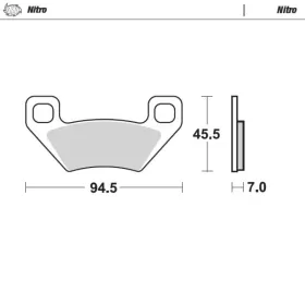 Moto-Master Brakepads  Arctic Cat / Kymco 250-1000 05-15