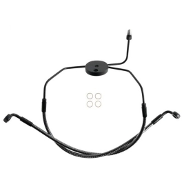 MAGNUM SHIELDING Priekinė apatinė stabdžių žarnelė/linija anglies pluošto Harley Davidson FLHR / FLHRI / FLHRS / FLHTC / FLHX / FLTR 1340/1800 94-07