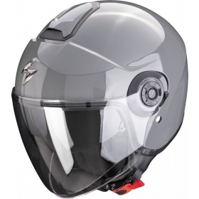 Scorpion Exo-City II Solid White / Grey OPEN FACE HELMET