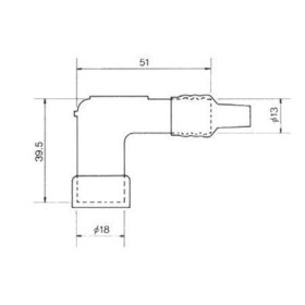 Spark plug cap NGK LD05F/LD05FP 8060/8231 universal 